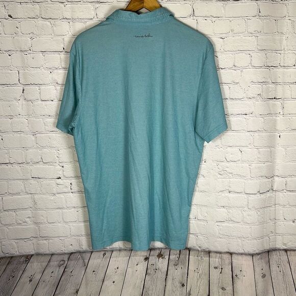 Travis Mathew Framingham Mens Golf Polo Turquoise Size XL Wrinkle Resistant - Picture 4 of 8